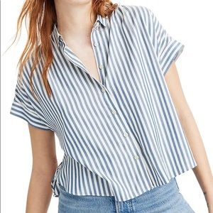 Madewell Hilltop Shirt in Savin Stripe